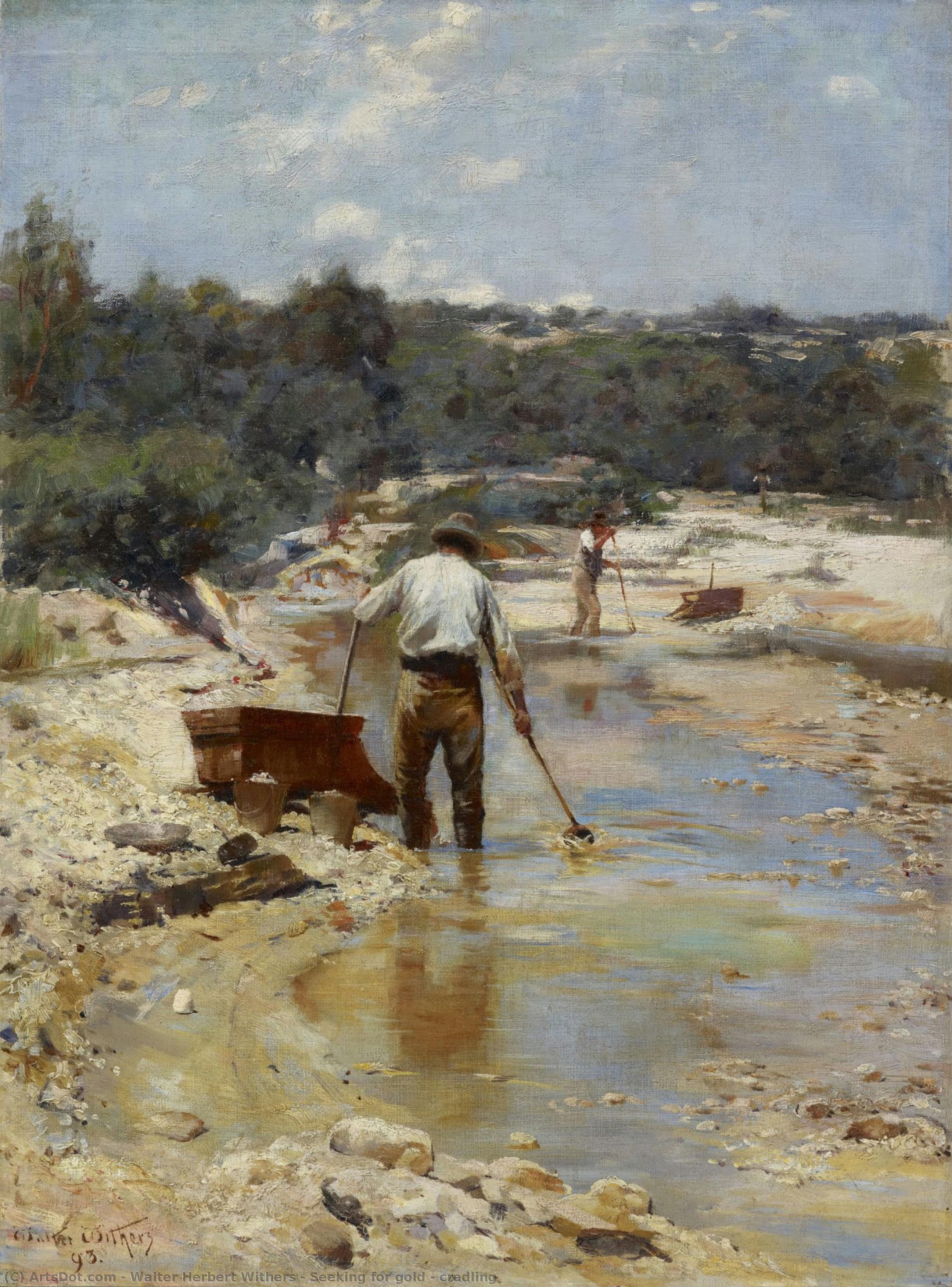 Seeking For Gold - Cradling — Walter Herbert Withers