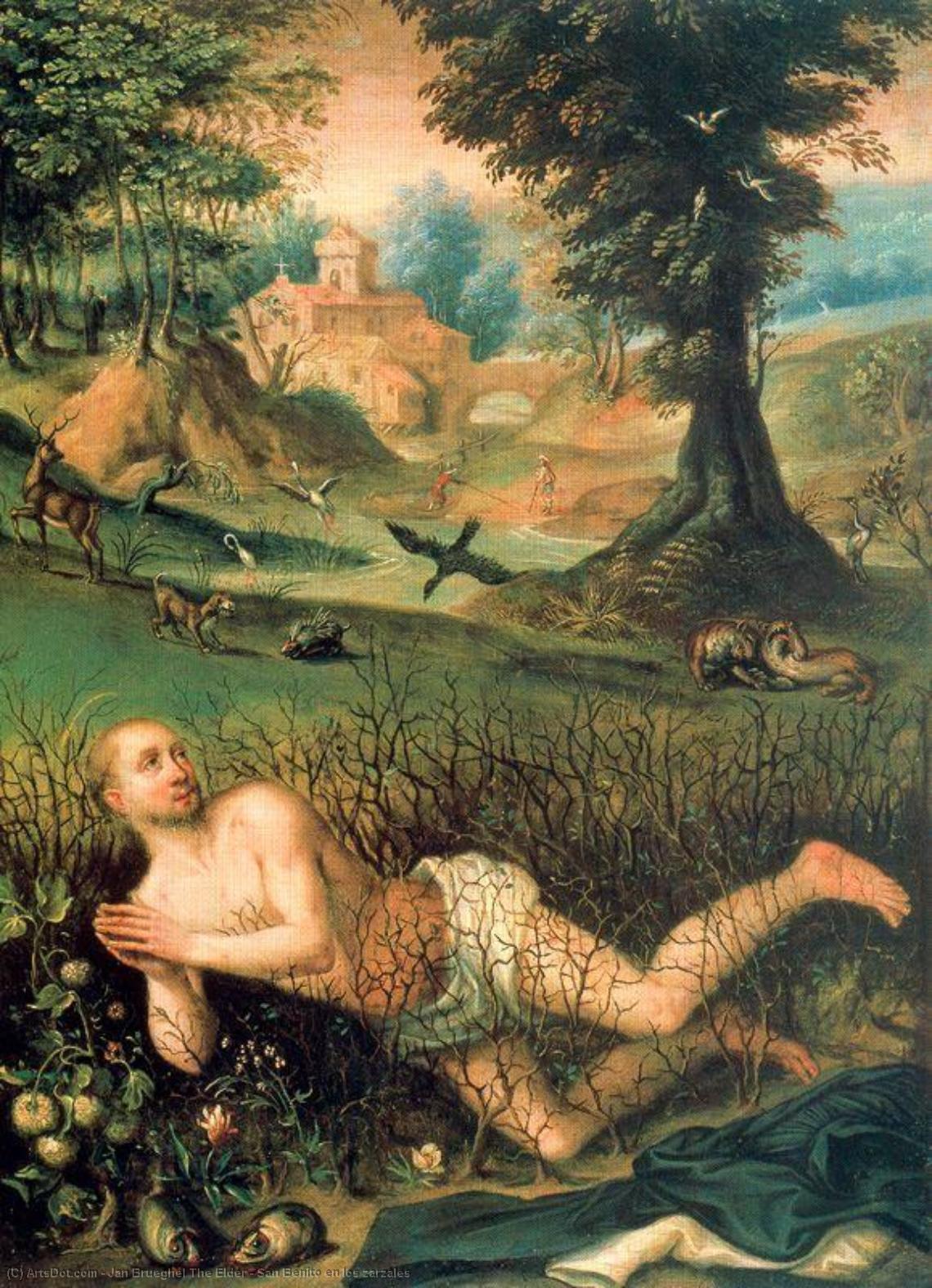 San Benito En Los Zarzales — Jan Brueghel The Elder