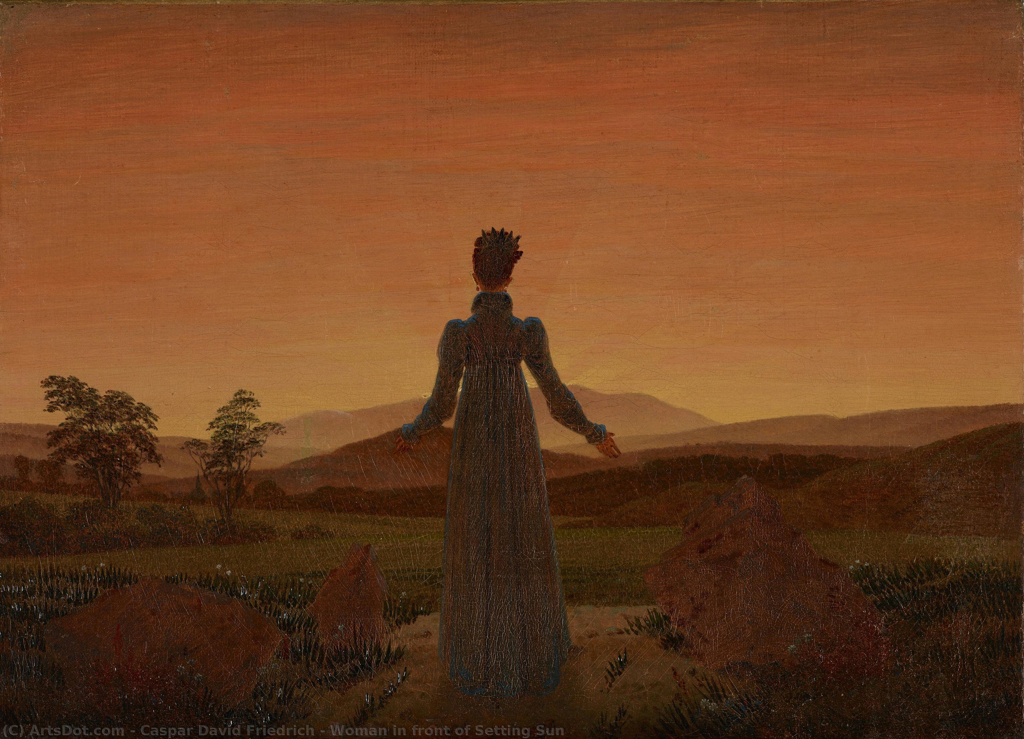 Woman In Front Of Setting Sun — Каспар Давид Фридрих