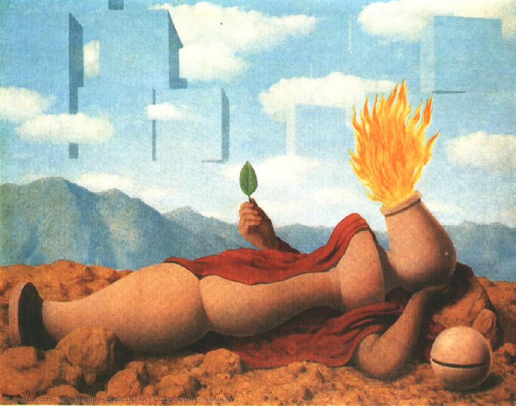Cosmogonía Elemental, Colección Privada Ny — René Magritte