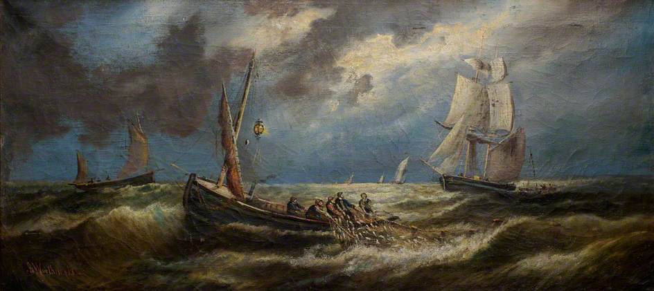 The Herring Fleet — Alfred Worthington