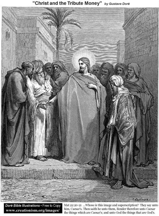 Christ And The Tribute Money — Paul Gustave Doré