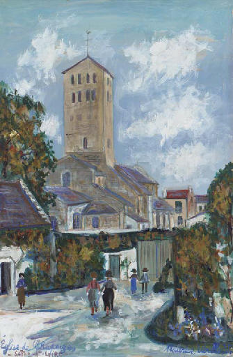 Church Of Chapaize - Saône-et-loire — Maurice Utrillo