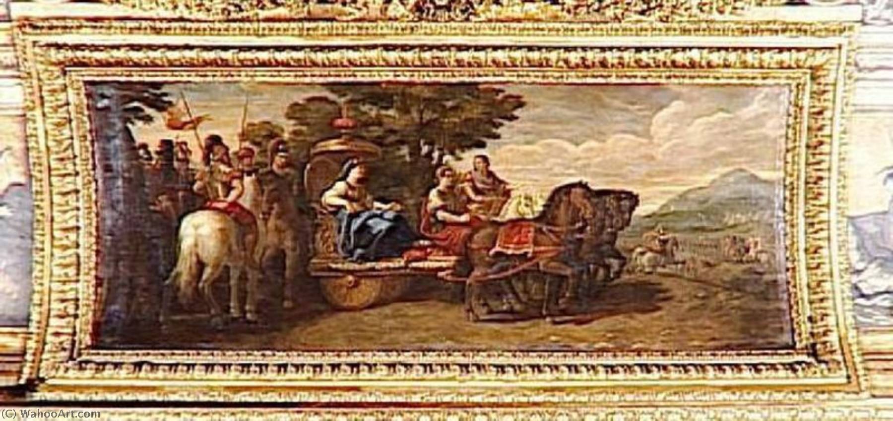 Cyrus Fait Passer Ses Troupes En Revue Par Une Princesse — René Antoine Houasse