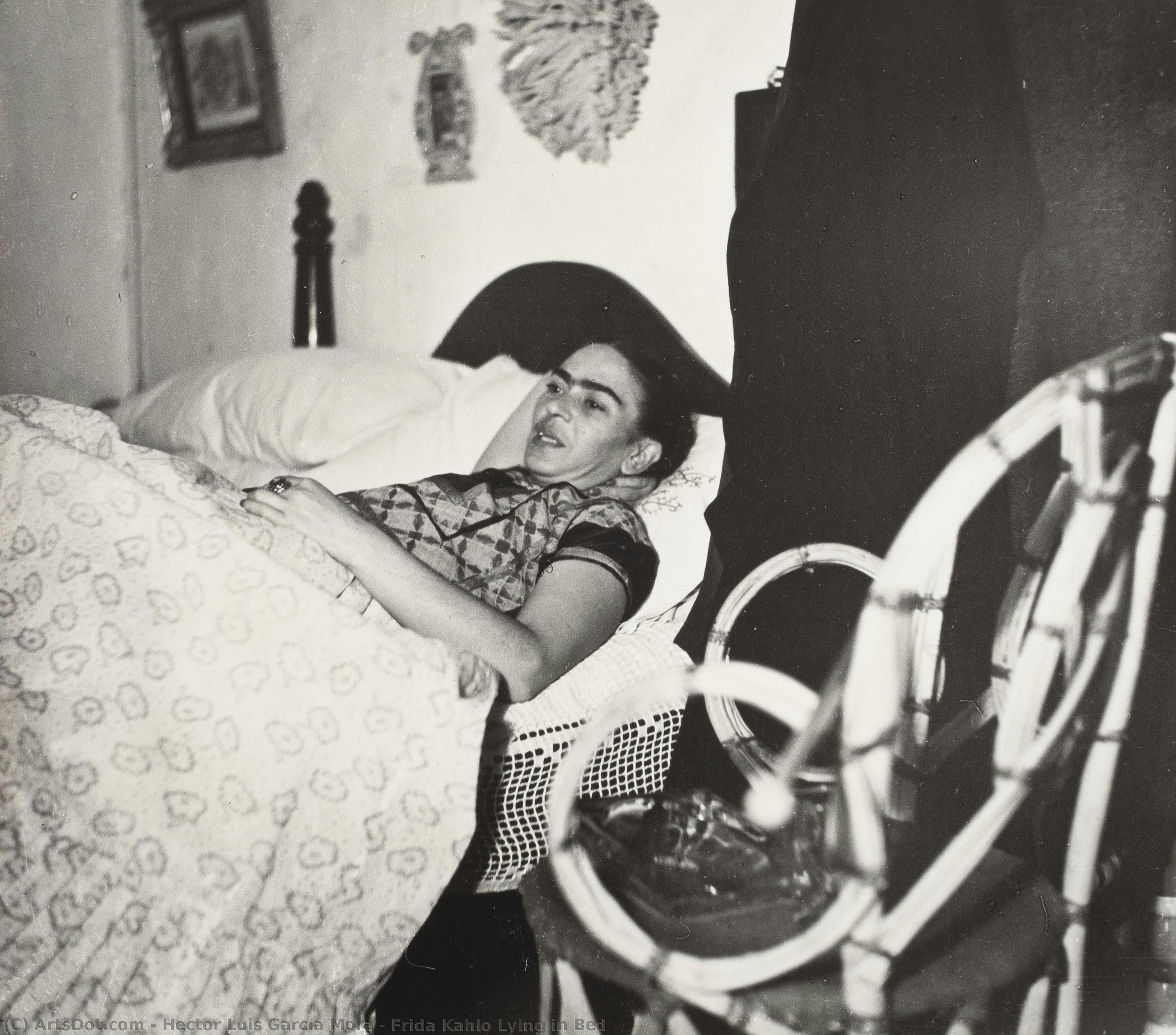 Frida Kahlo Lying In Bed — Hector Luis García Mora