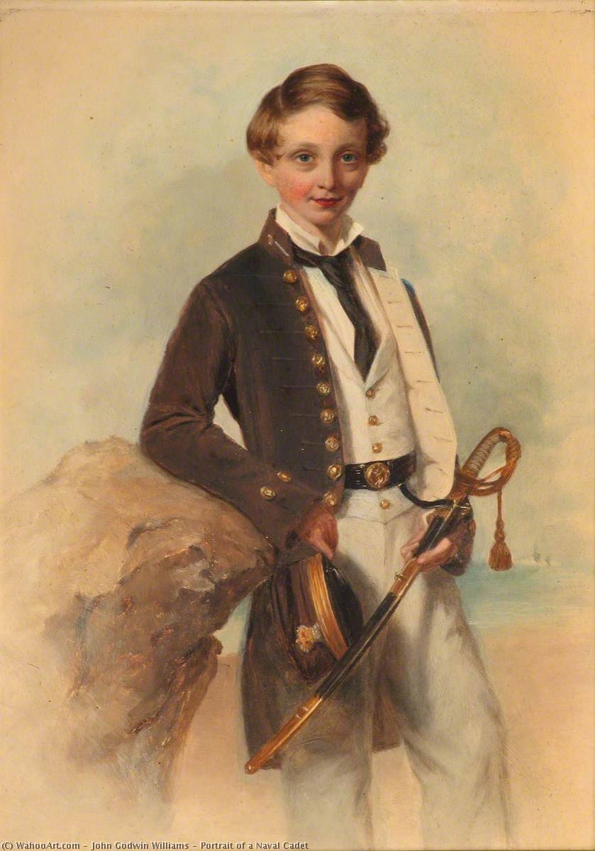 Portrait Of A Naval Cadet — John Godwin Williams