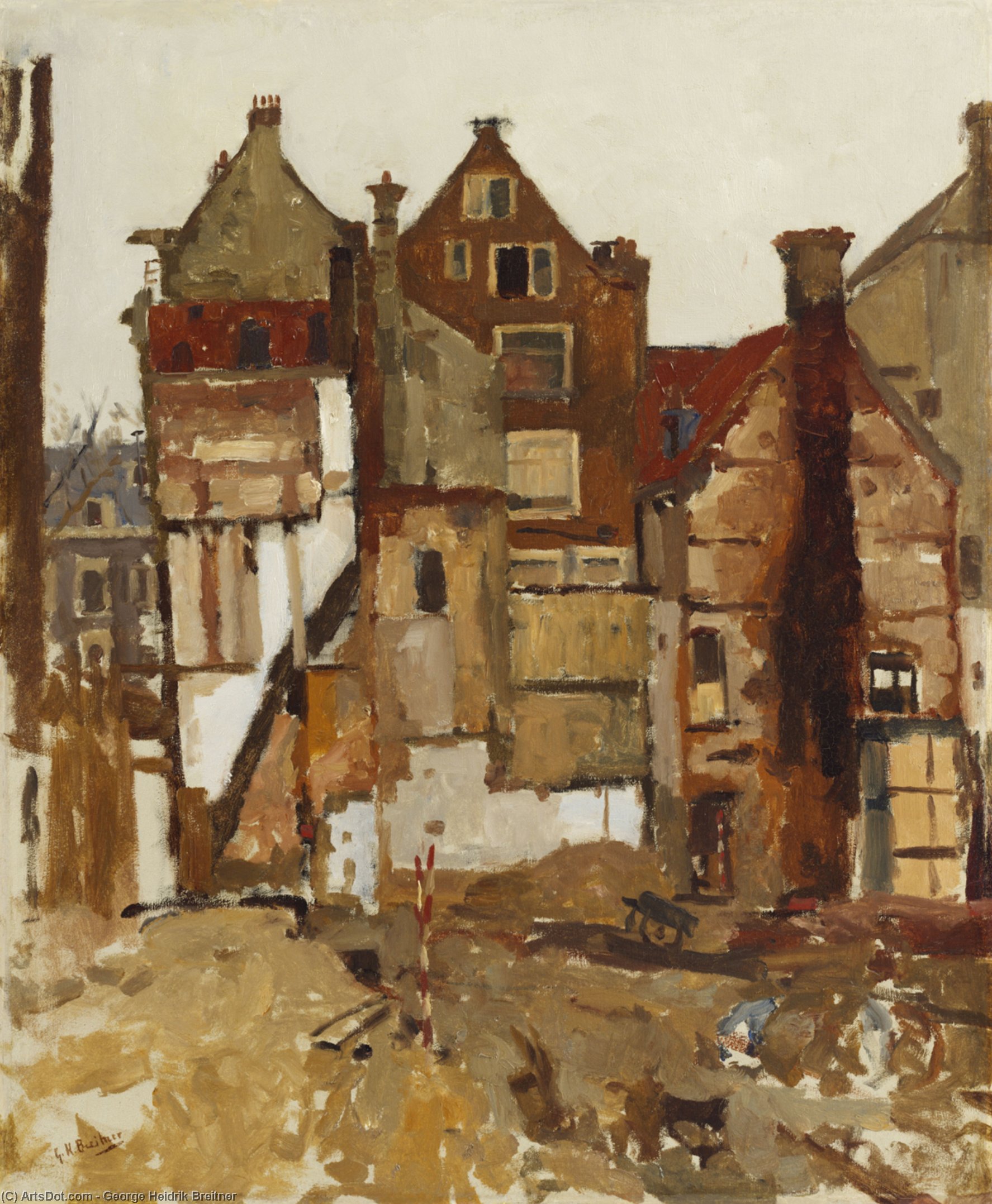 Demolition In The Oudezijds Achterburgwal — George Heidrik Breitner