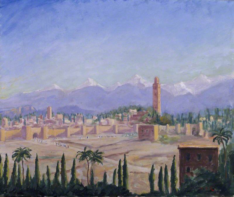 A View Of Marrakech And The Atlas Mountains (iii) — Winston Spencer Churchill