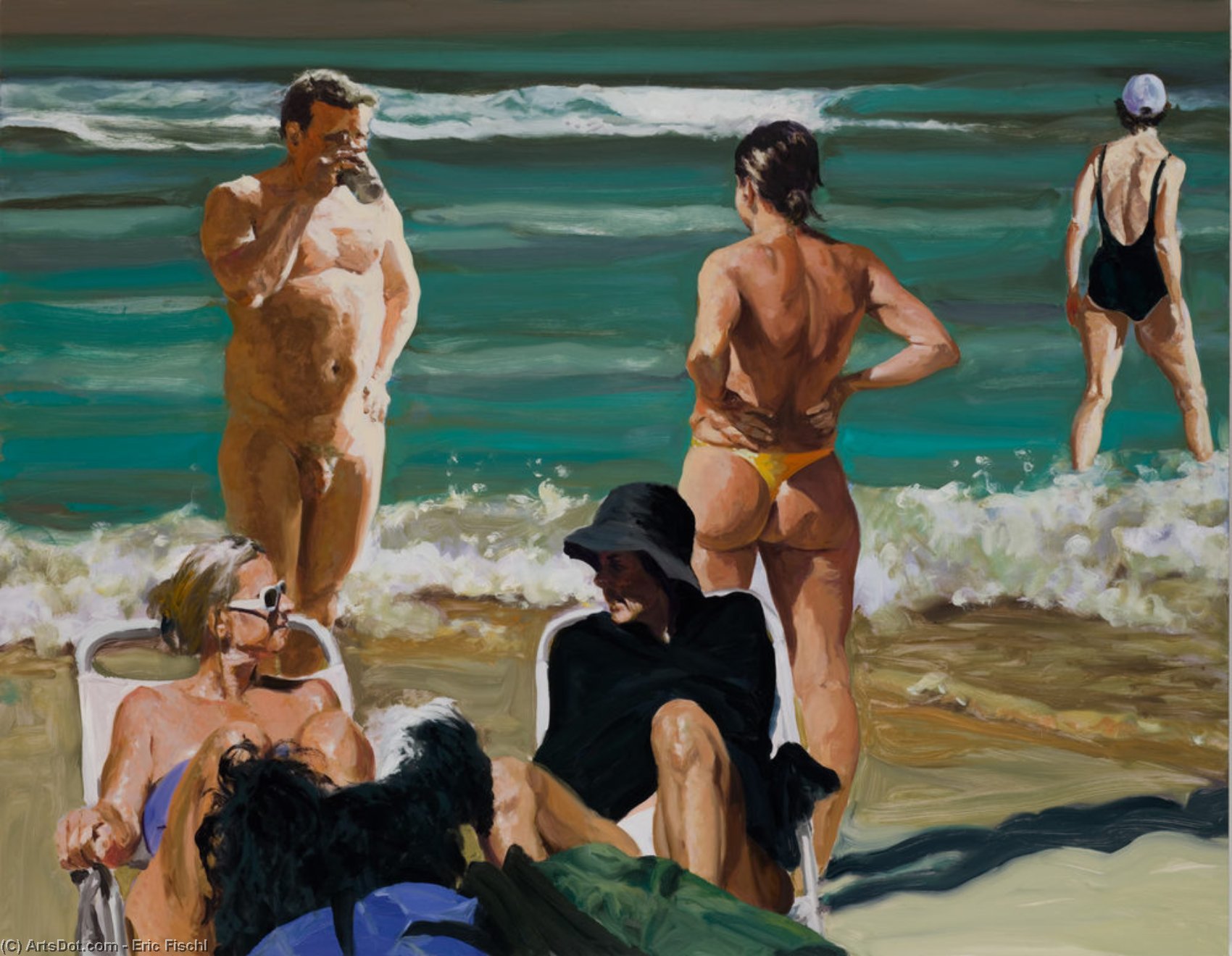 Scenes From Late Paradise The Drink — Eric Fischl