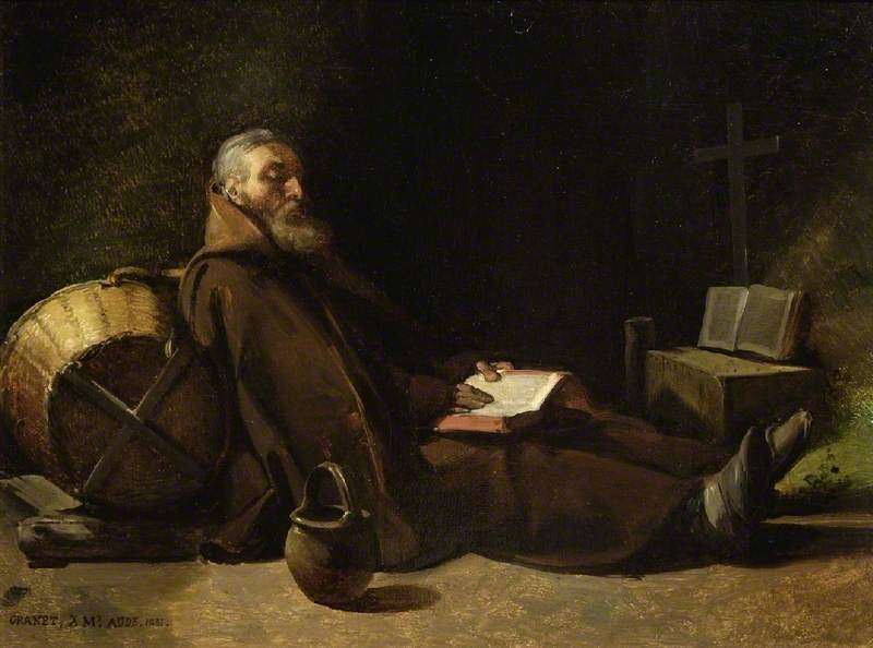 Hermit Reading — Франсуа Мариус Гране