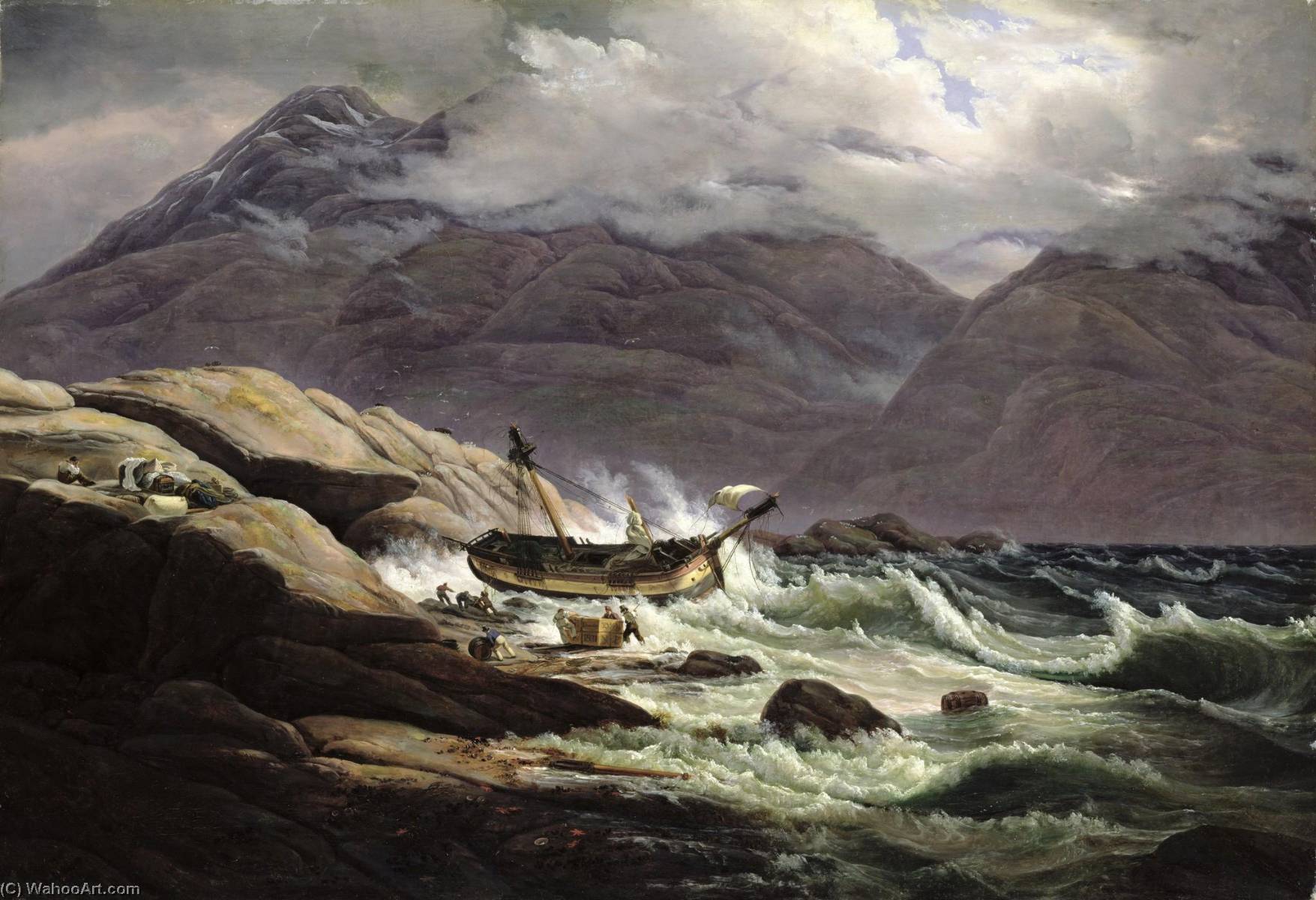 Shipwreck On The Norwegian Coast — Johan Christian Claussen Dahl