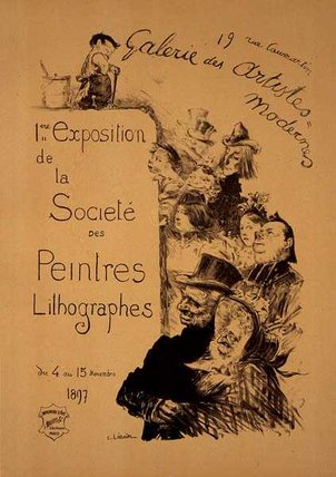 Reproduction Of A Poster Advertising 'the Society — Charles Lucien Léandre