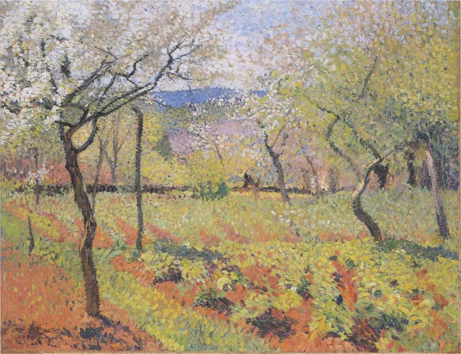 Flowering Garden In Spring — Henri Jean Guillaume Martin