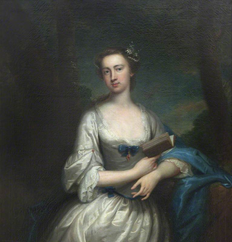 Called 'elizabeth Dobyns (1693–1735 1736), Mrs Ashe Windham' (but Possibly Sarah Hicks, 1710–1792, Mrs William Windham Ii) (detail) — Thomas Bardwell