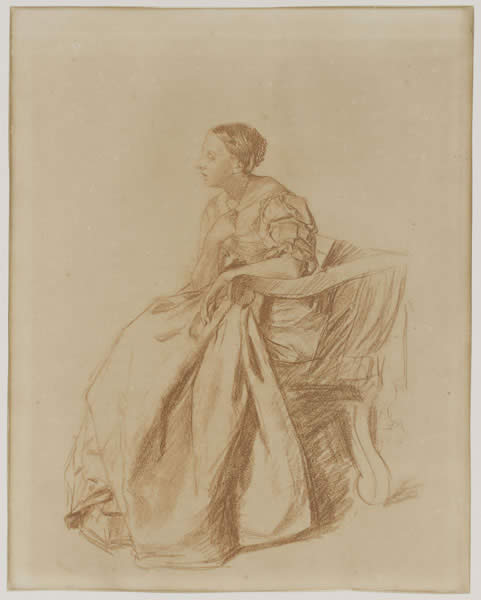 Lady In Evening Dress — Jean-louis Ernest Meissonier