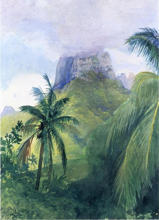 The Peak Of Maua Roa, Noon, Island Of Moorea, Society Islands, Uponuhu — John La Farge