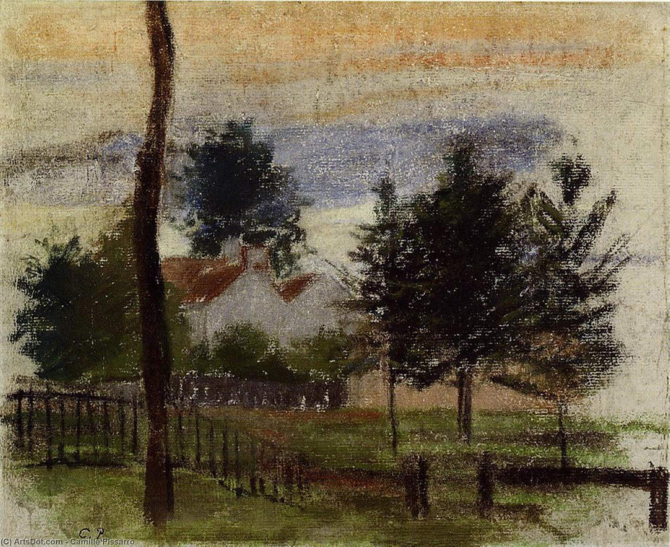 Landscape At Louveciennes 1 — Camille Pissarro