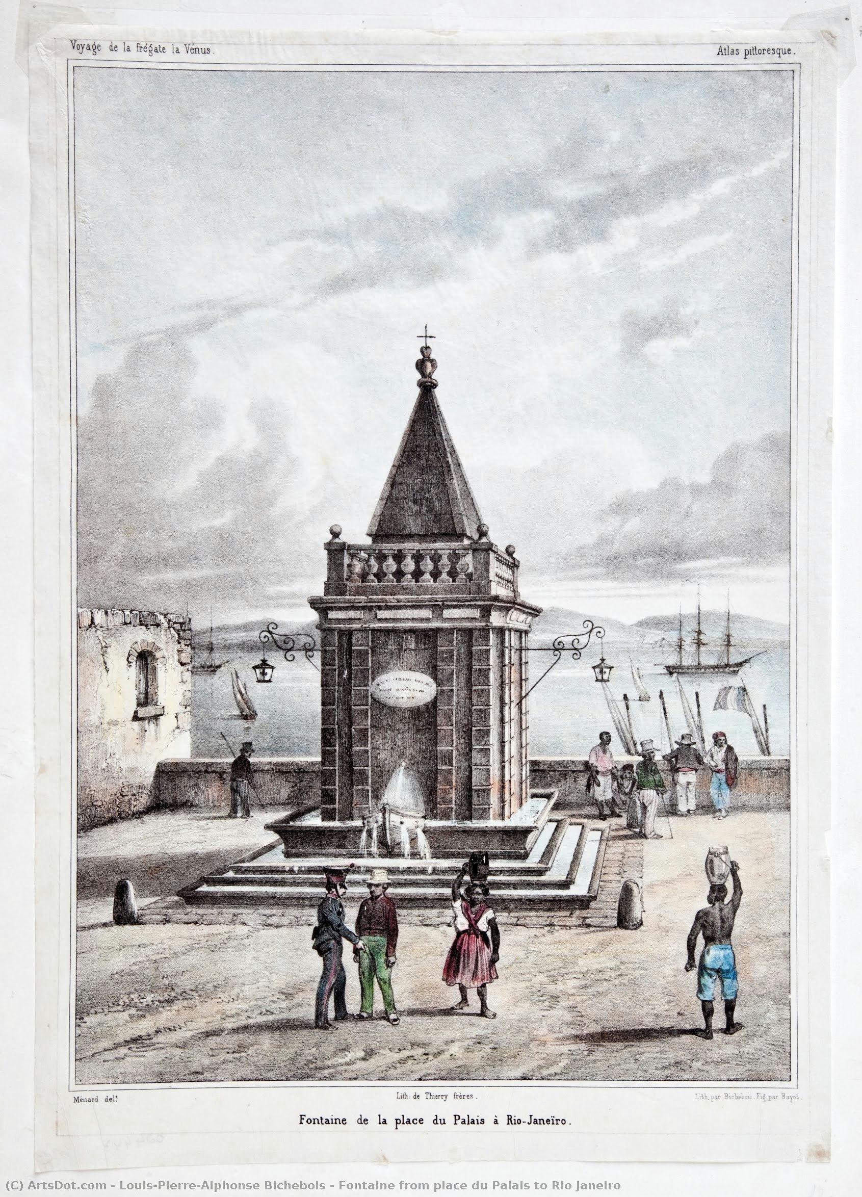 Fontaine From Place Du Palais To Rio Janeiro — Louis-pierre-alphonse Bichebois