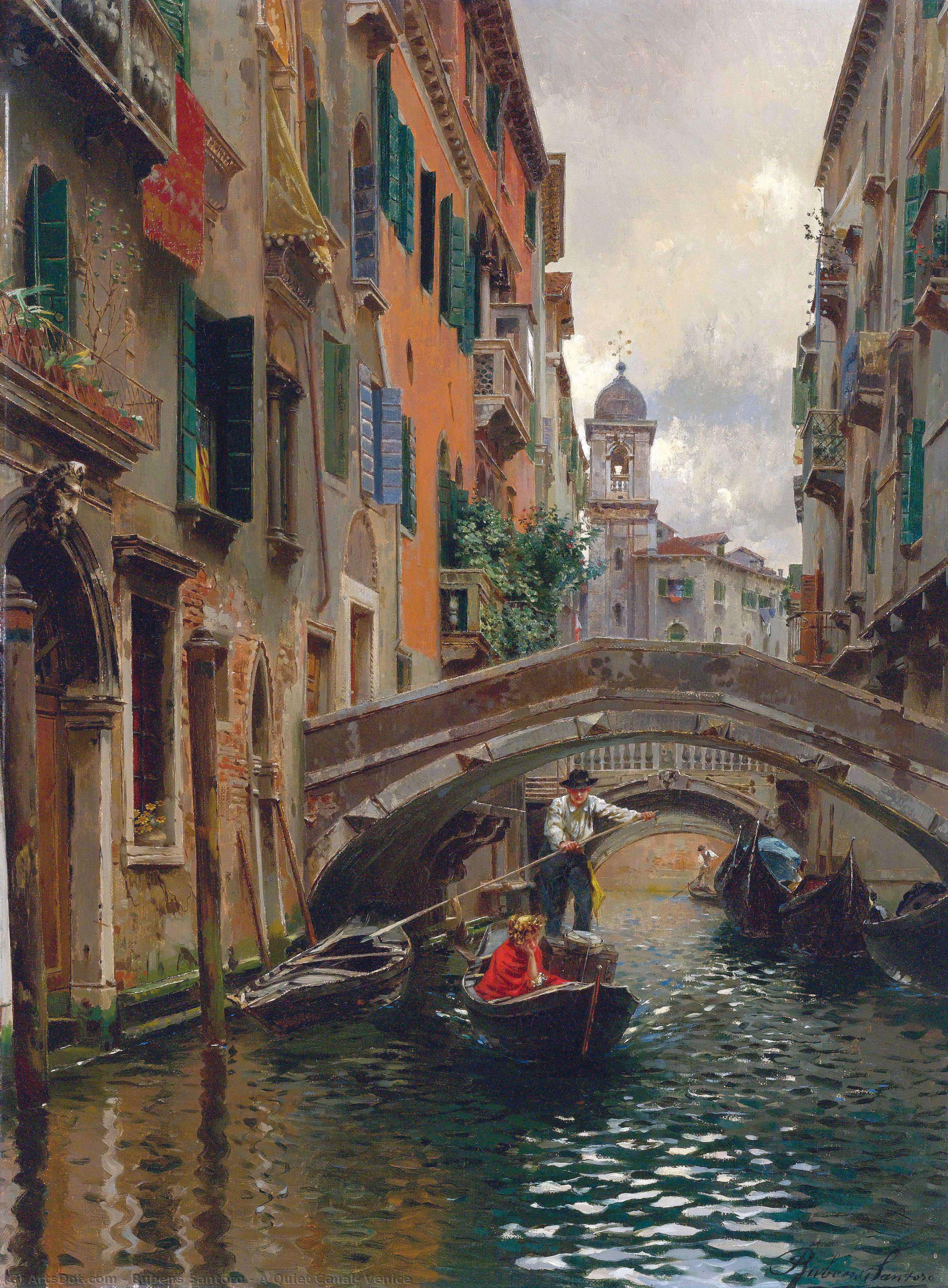 A Quiet Canal, Venice — Rubens Santoro