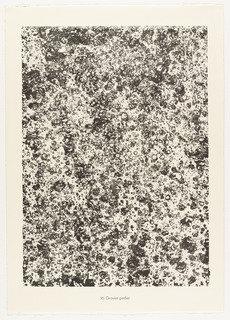 Beaded Gravel (gravier Perlier) From The Portfolio Waters, Stones, Sand (eaux, Pierres, Sable) From Phenomena (les Phénomènes) — Jean Philippe Arthur Dubuffet