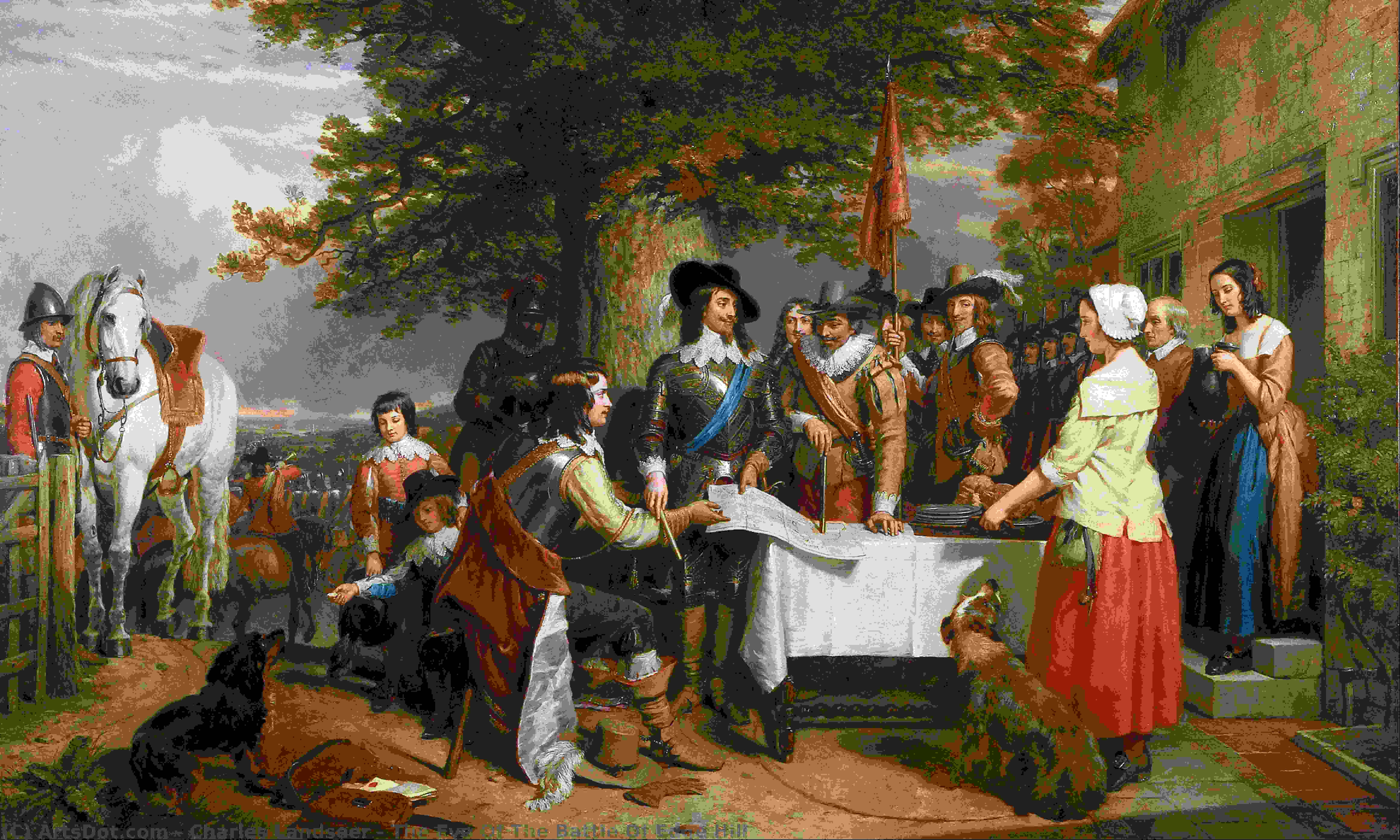 The Eve Of The Battle Of Edge Hill — Charles Landseer