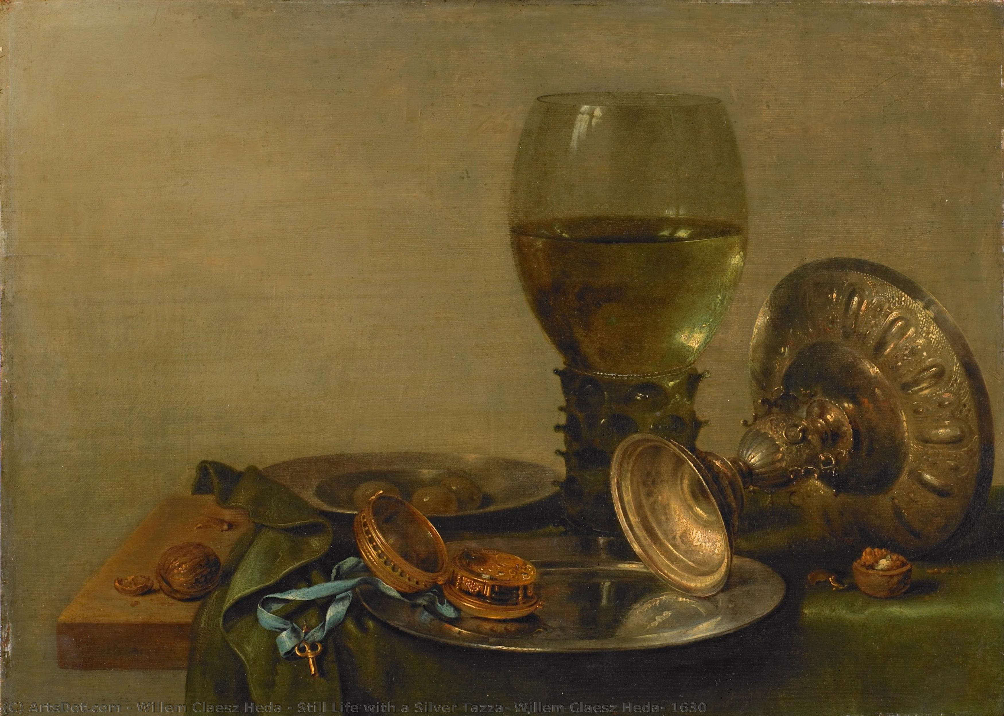Still Life With A Silver Tazza, Willem Claesz Heda, 1630 — Willem Claesz Heda