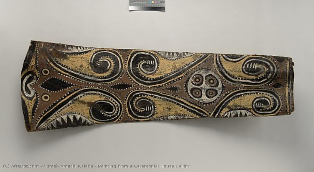 Painting From A Ceremonial House Ceiling — Numei, Amachi Kalaba