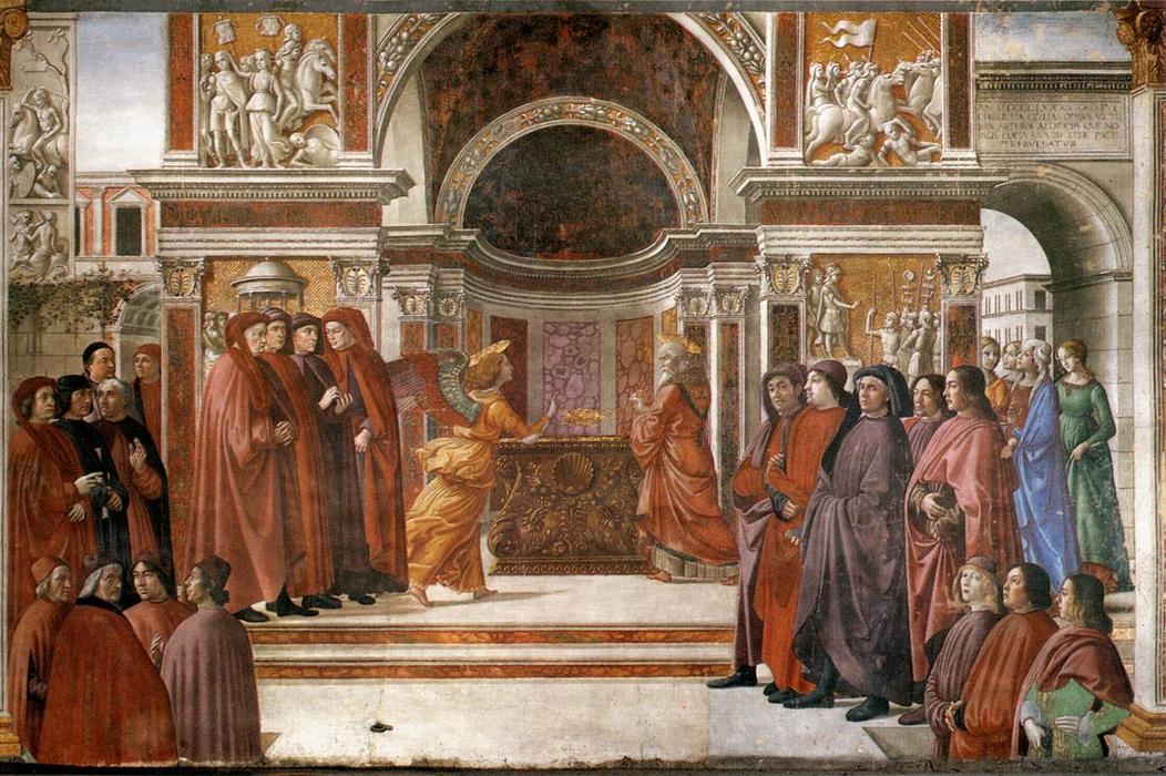 Angel Appearing To Zacharias — Domenico Ghirlandaio