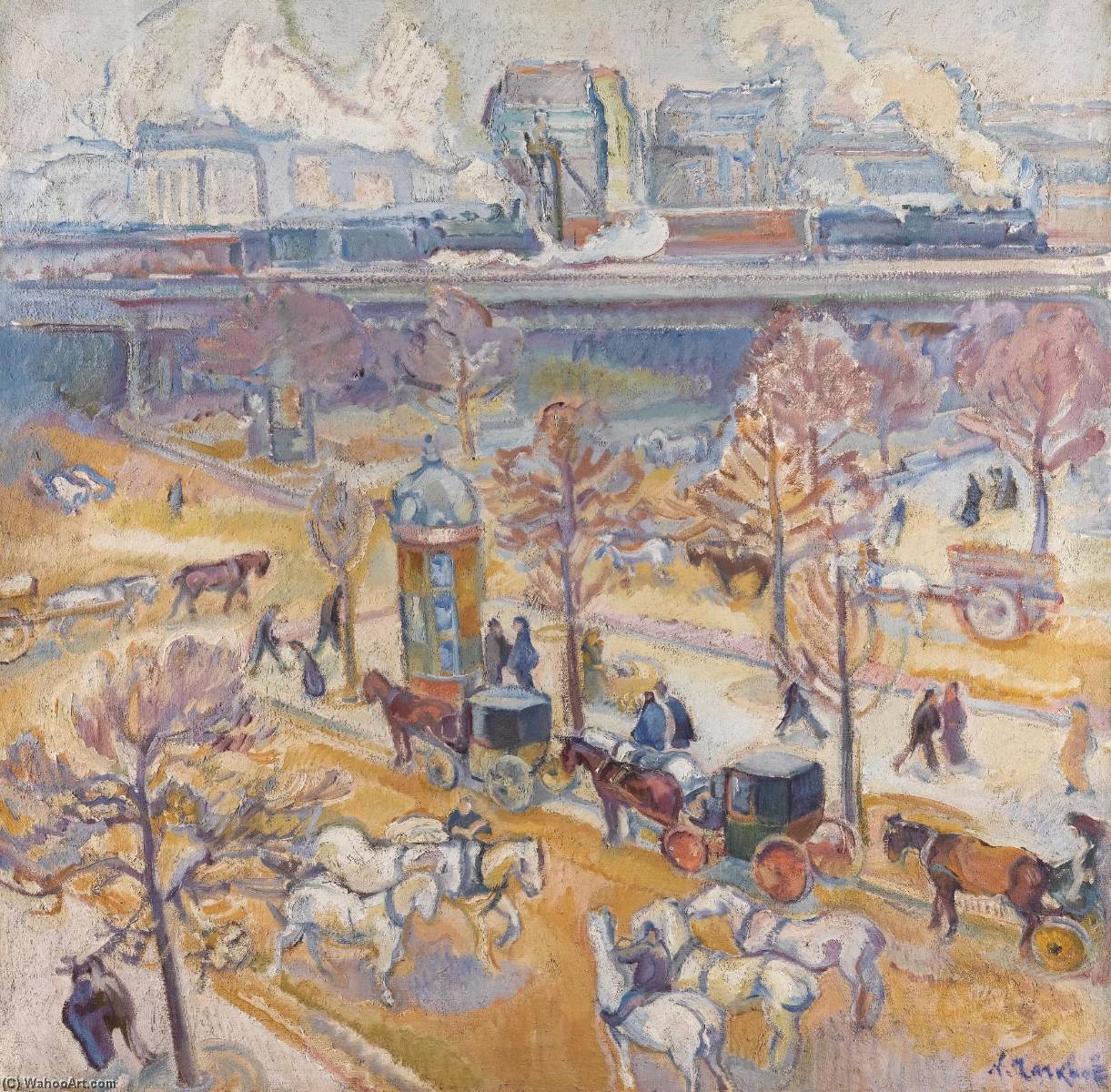 Place Du Maine (jour Gris) — Nikolai Alexandrovich Tarkhov