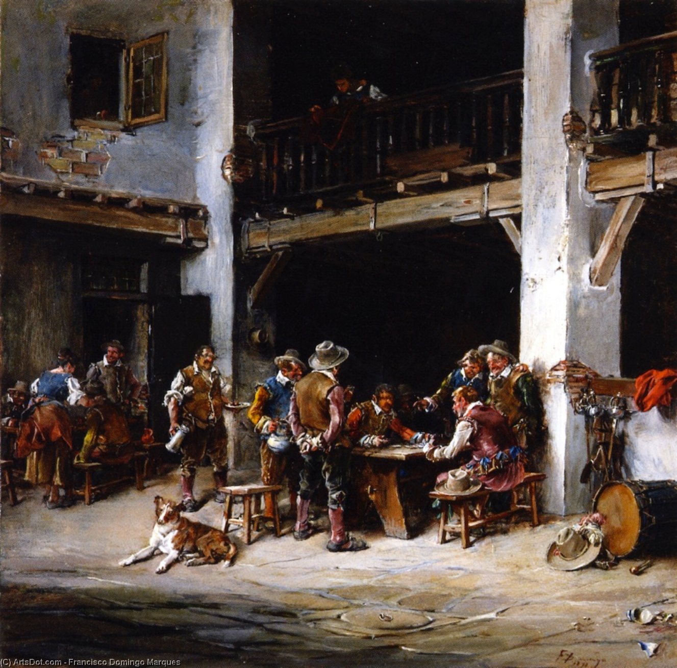 En La Posada (also Known As In The Tavern) — Francisco Domingo Y Marqués