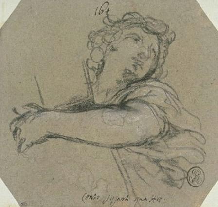 Young Man, Seen From The Waist Up, Head Turned To The Right — Pietro Da Cortona