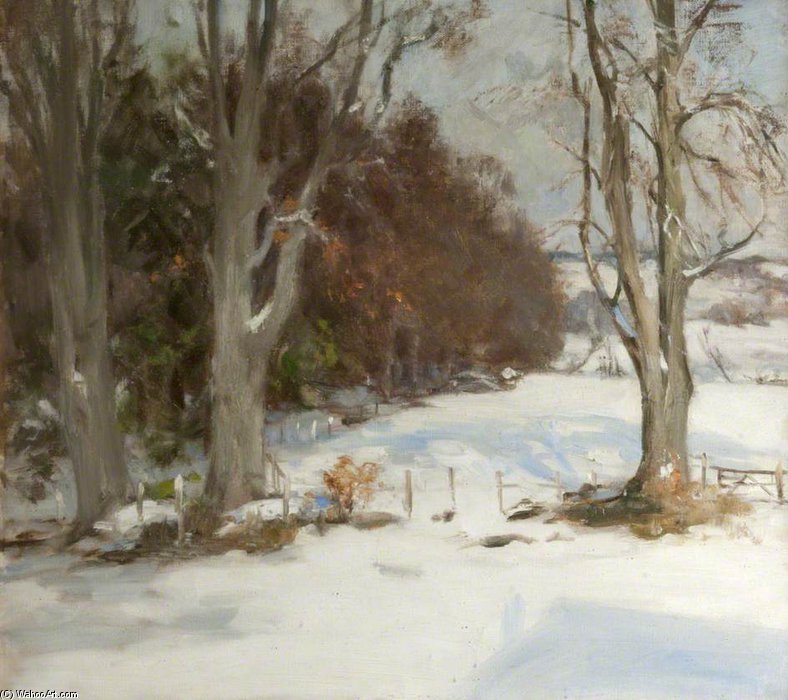 Snow Scene In Woods — William Stewart Macgeorge