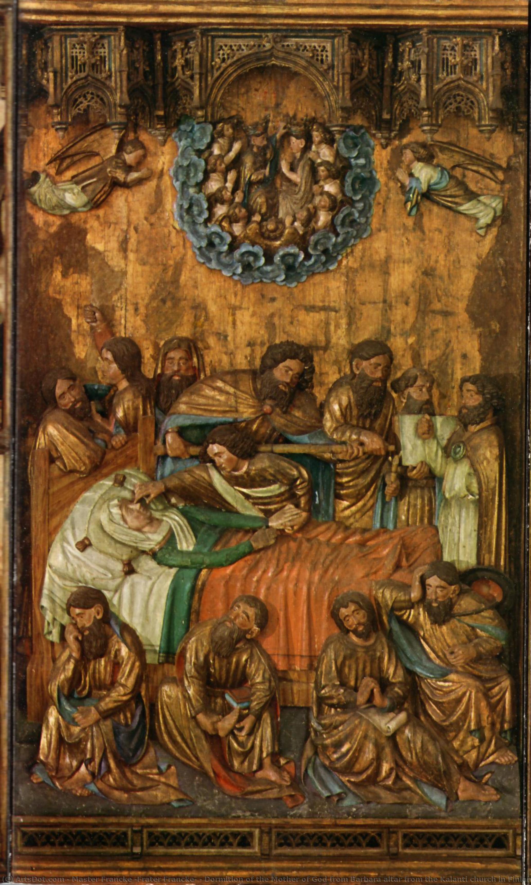 Dormition Of The Mother Of God From Barbara Altar From The Kalanti Church In Finland — Master Francke (frater Francke)