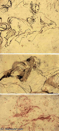 A Faun Seated On A Bank — Giambattista Tiepolo