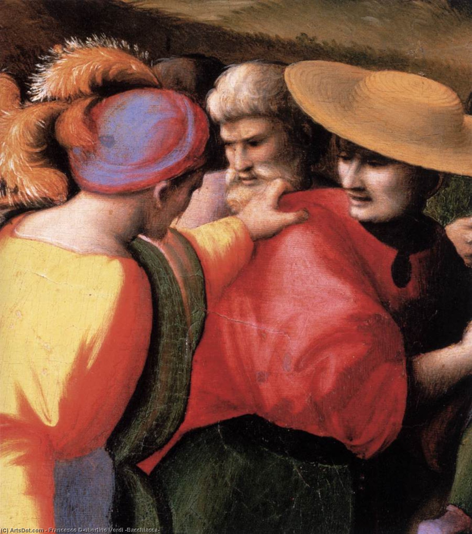 Scenes From The Story Of Joseph: The Discovery Of The Stolen Cup (detail) — Francesco D'ubertino Verdi (bacchiacca)