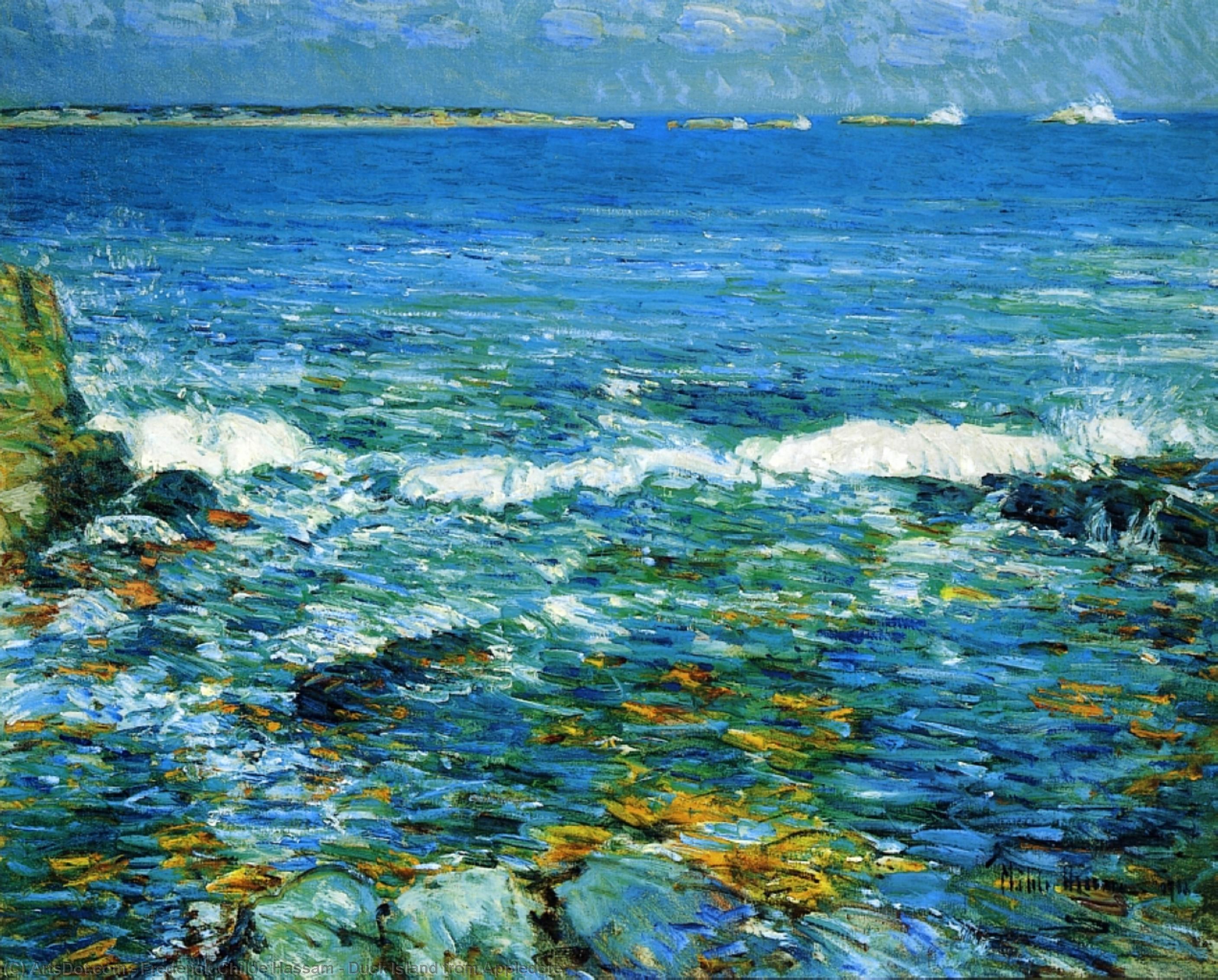 Duck Island From Appledore — Frederick Childe Hassam