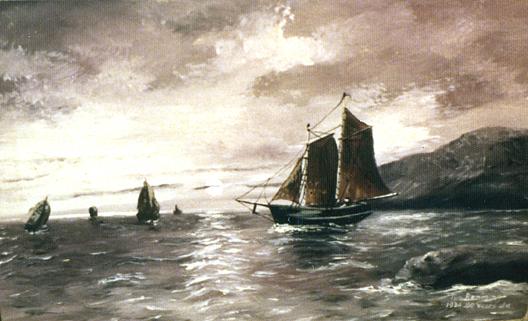Fleet, (painting) — Samuel Thomas Beniams