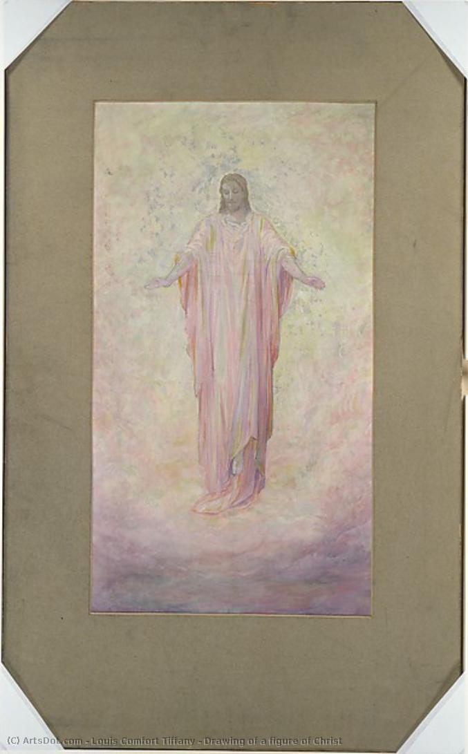 Drawing Of A Figure Of Christ — Louis Comfort Tiffany