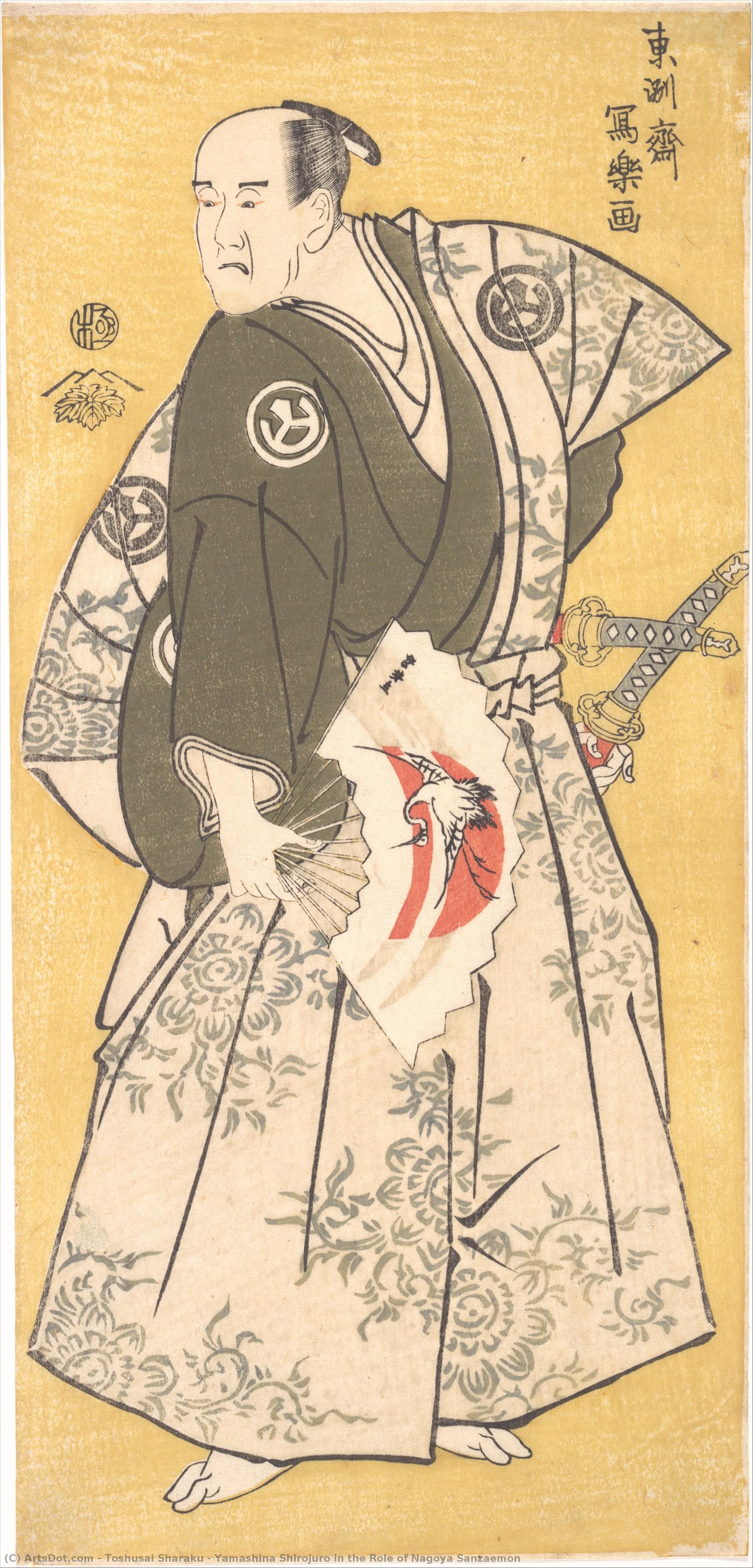 Yamashina Shirojuro In The Role Of Nagoya Sanzaemon — Tōshūsai Sharaku