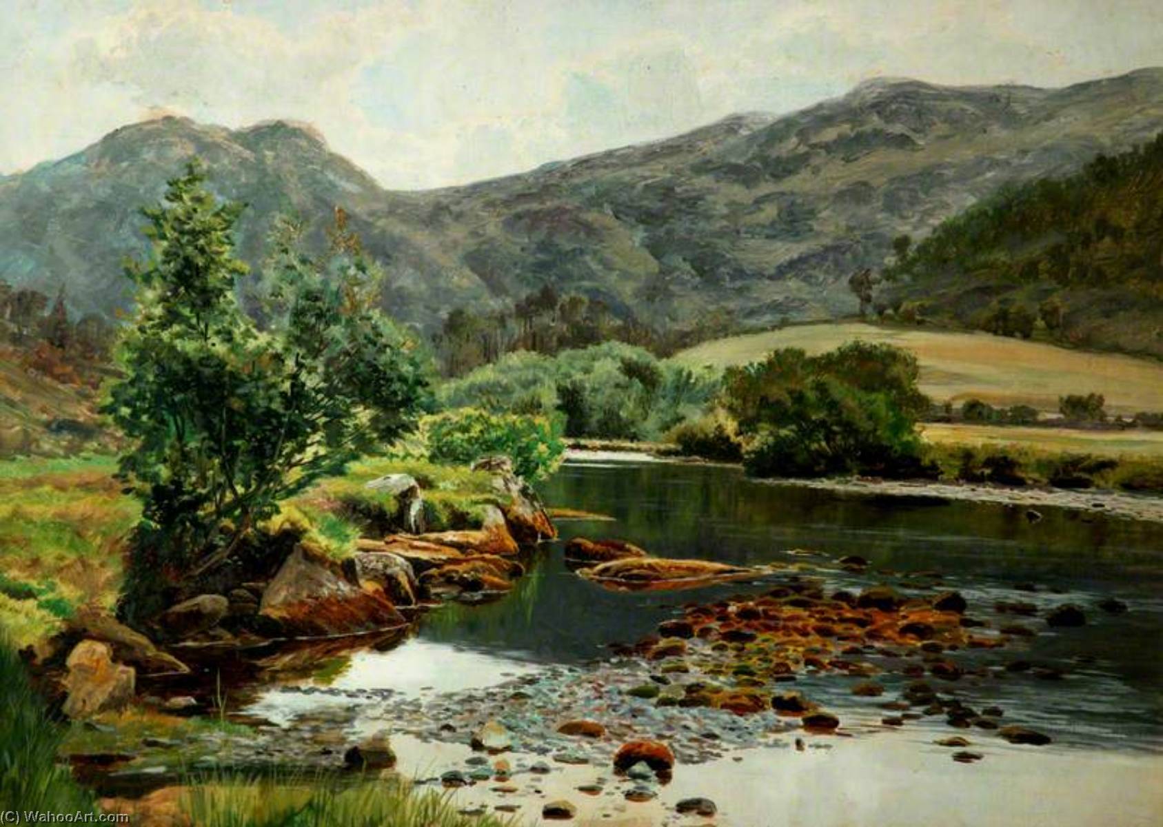 On The Glaslyn River — Frederick William Hayes
