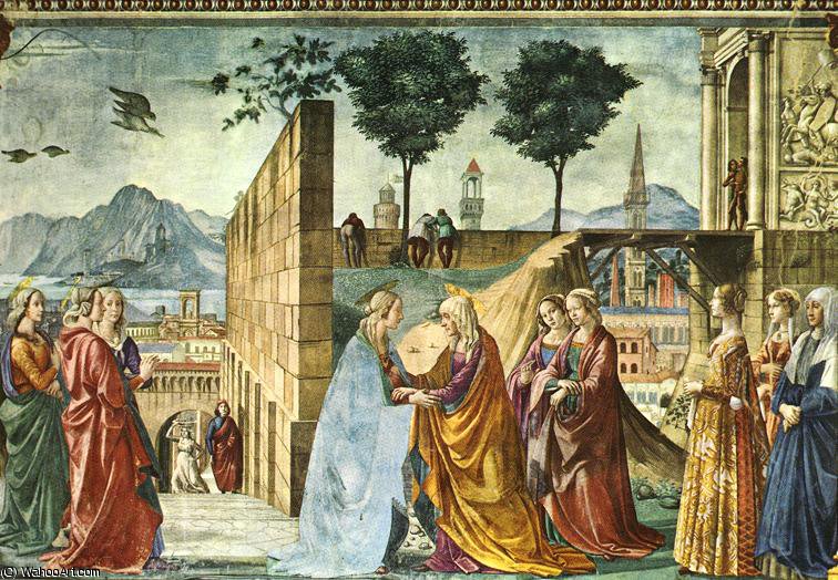 Visitation Stories Of The Baptist — Domenico Ghirlandaio
