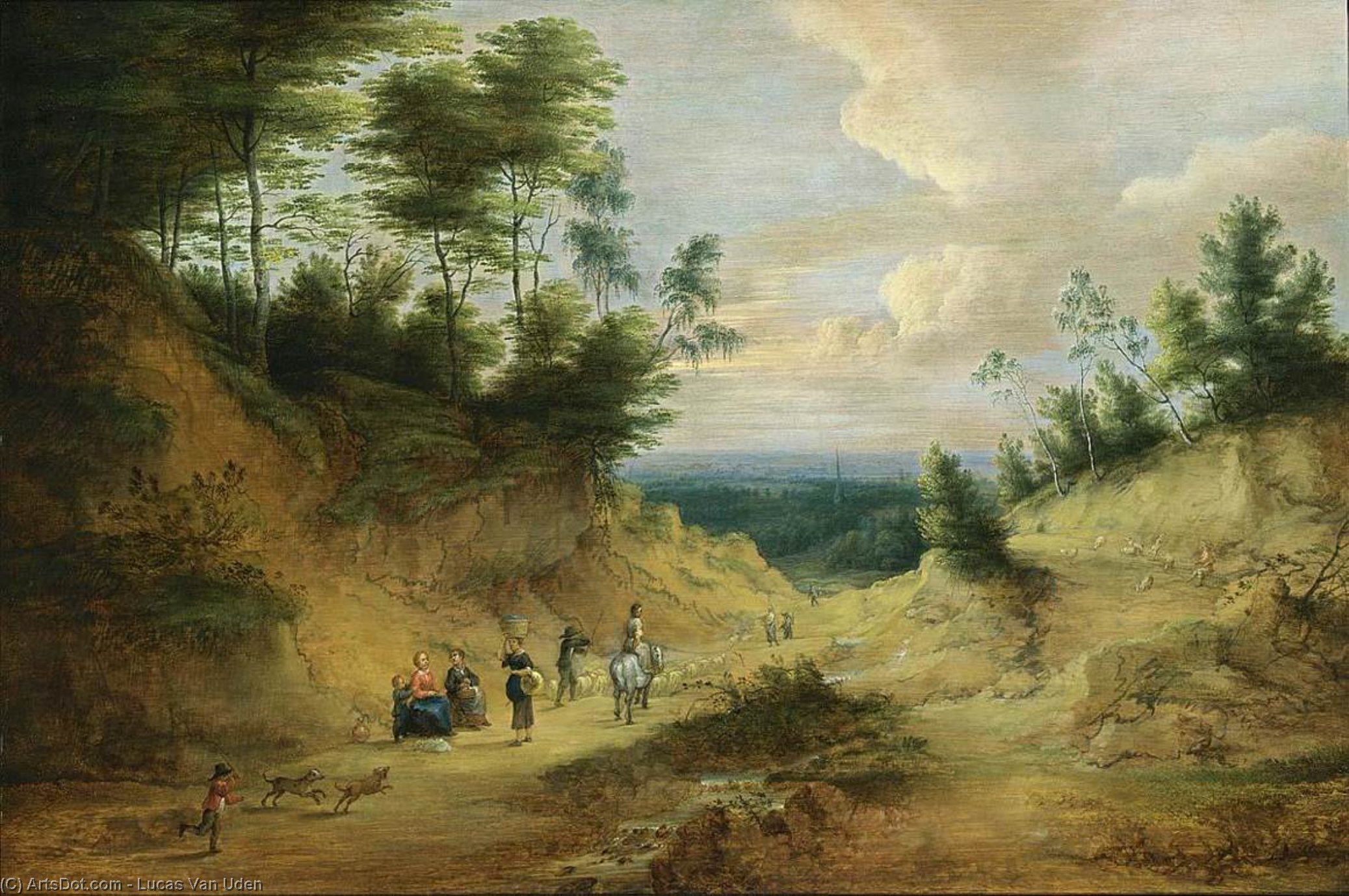 Wooded Dune Landscape — Lucas Van Uden