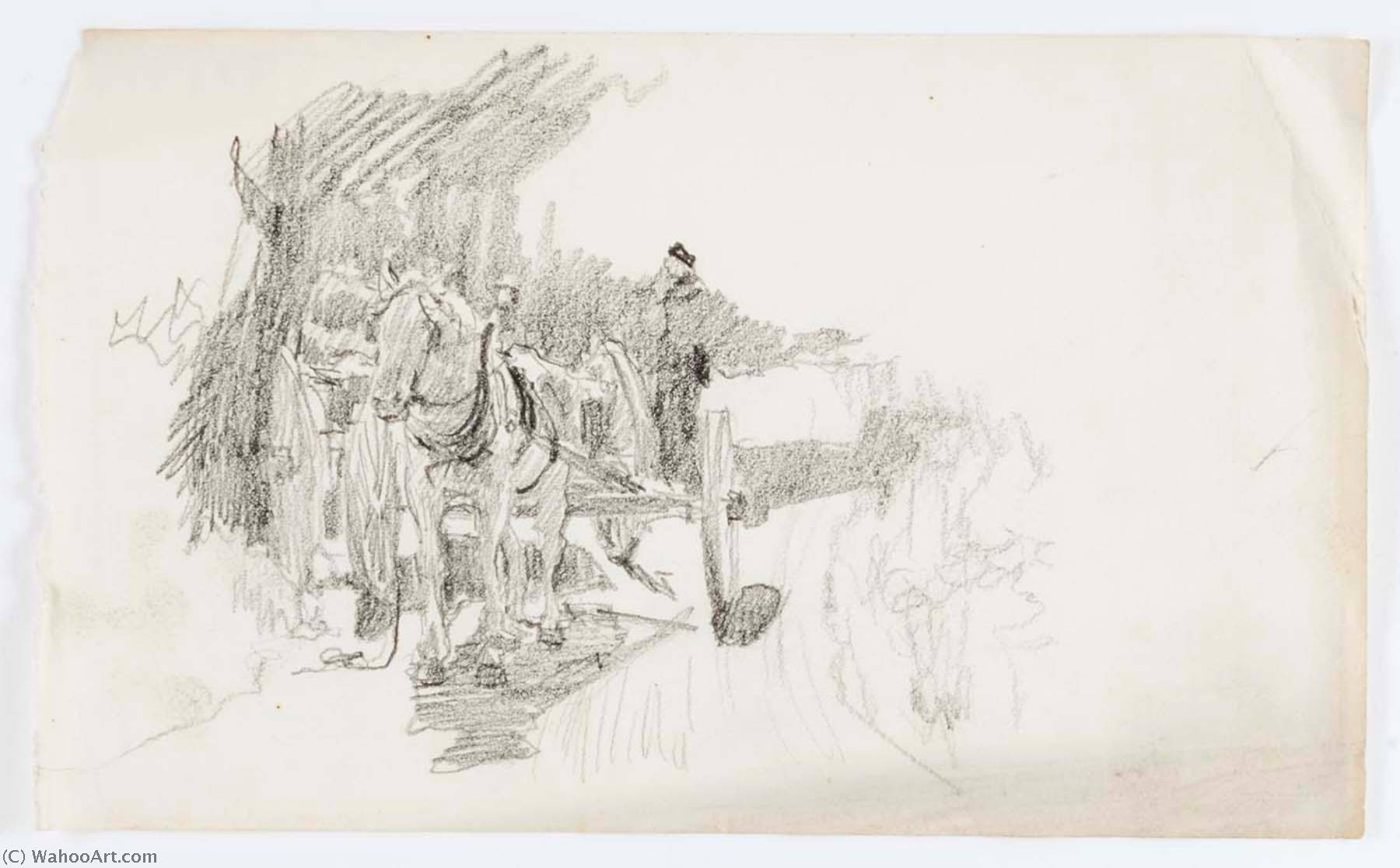 Untitled (horse Drawn Cart) — Howard Russell Butler