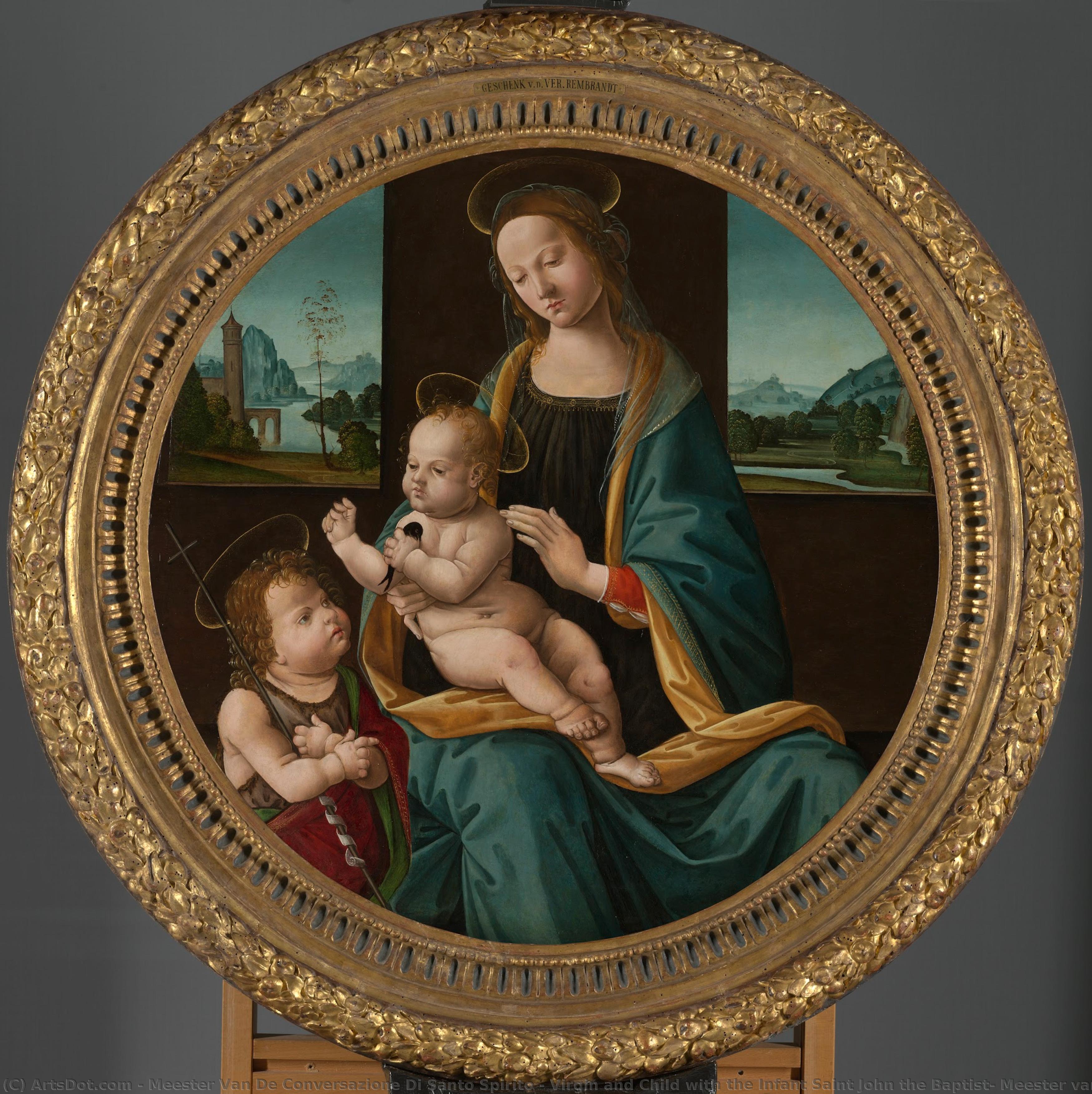 Virgin And Child With The Infant Saint John The Baptist, Meester Van De Conversazione Di Santo Spirito, C. 1490 - C. 1515 — Meester Van De Conversazione Di Santo Spirito