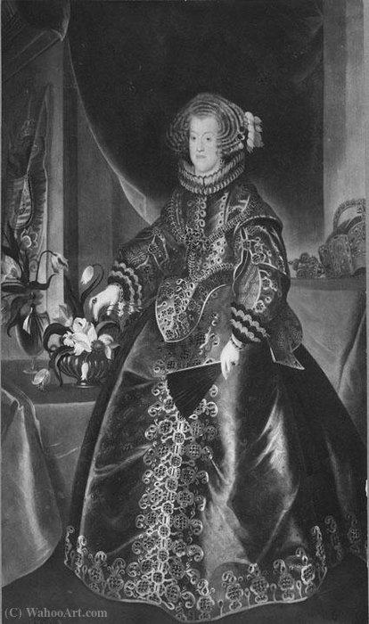 Portrait Of Maria Anna Of Spain. — Frans Luyckx