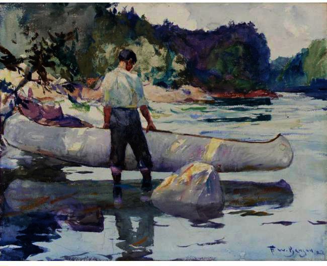 The White Canoe — Frank Weston Benson