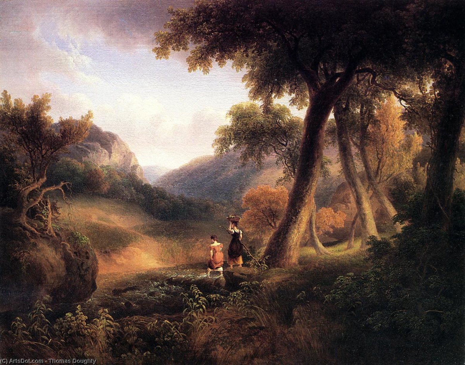 Girls Crossing The Brook — Томас Доути