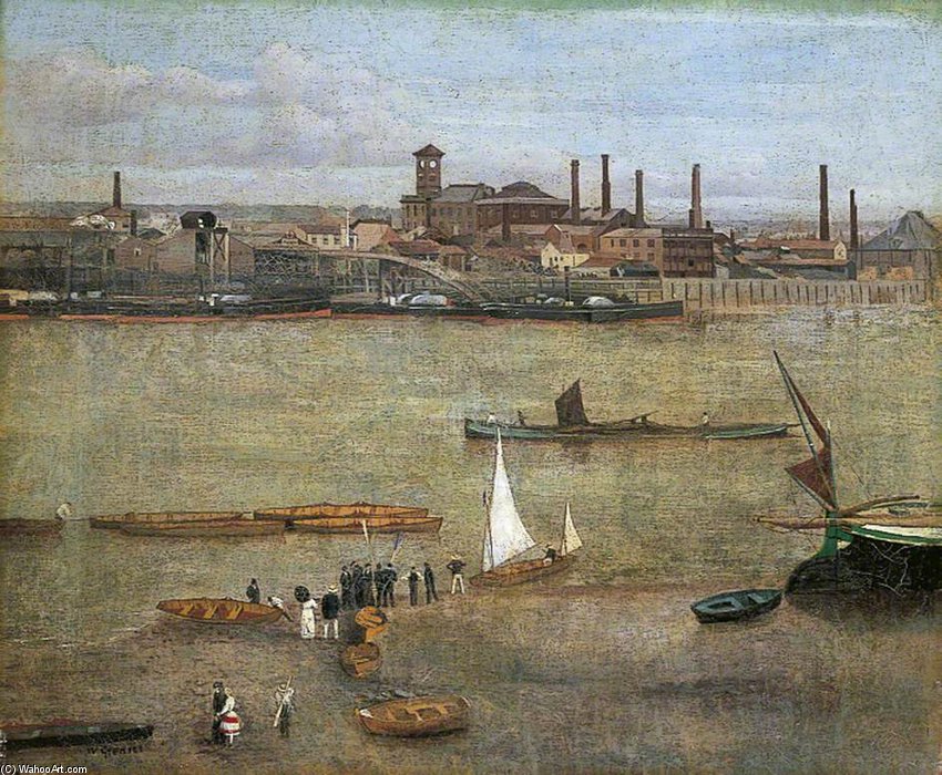 The Plumbago Factory, Battersea, London — Walter Greaves