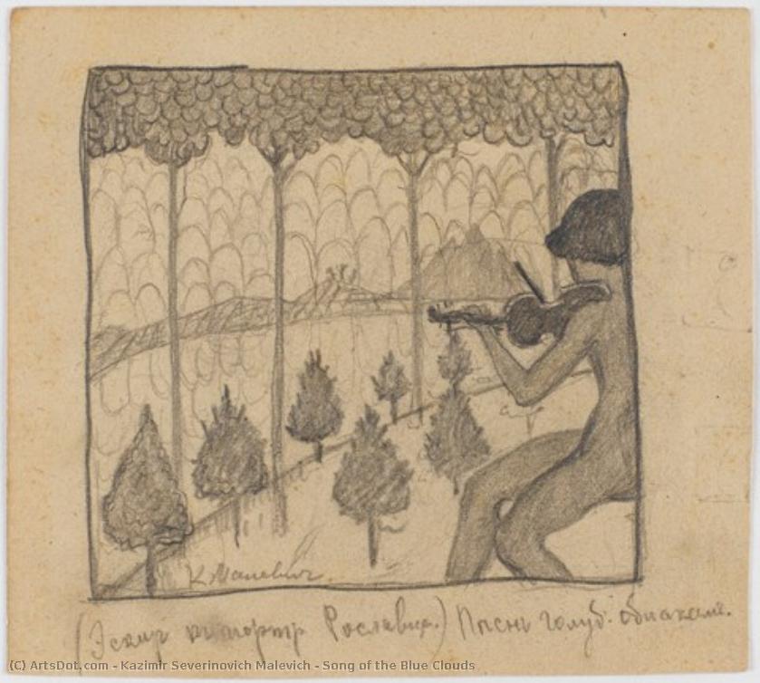 Song Of The Blue Clouds — Kazimir Malevich
