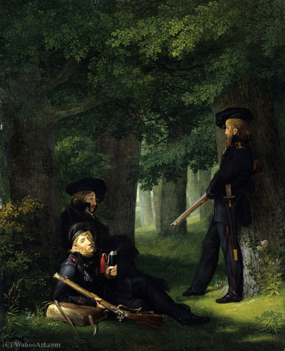 At The Outpost — Georg Friedrich Kersting